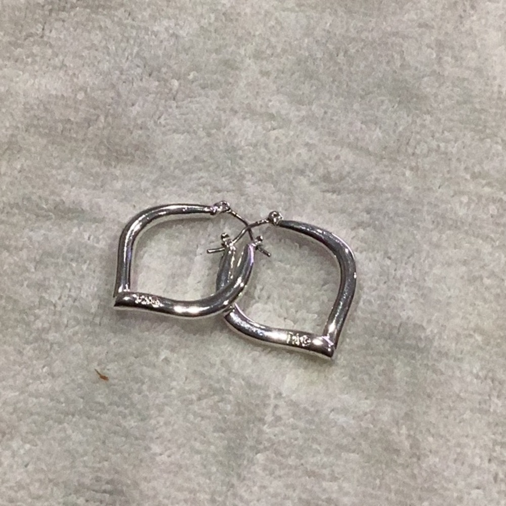 Silver hoops